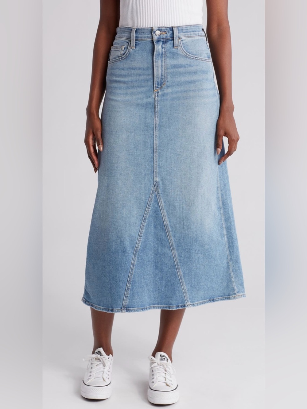 Joe’s Jeans Light Wash Denim A-Line Skirt